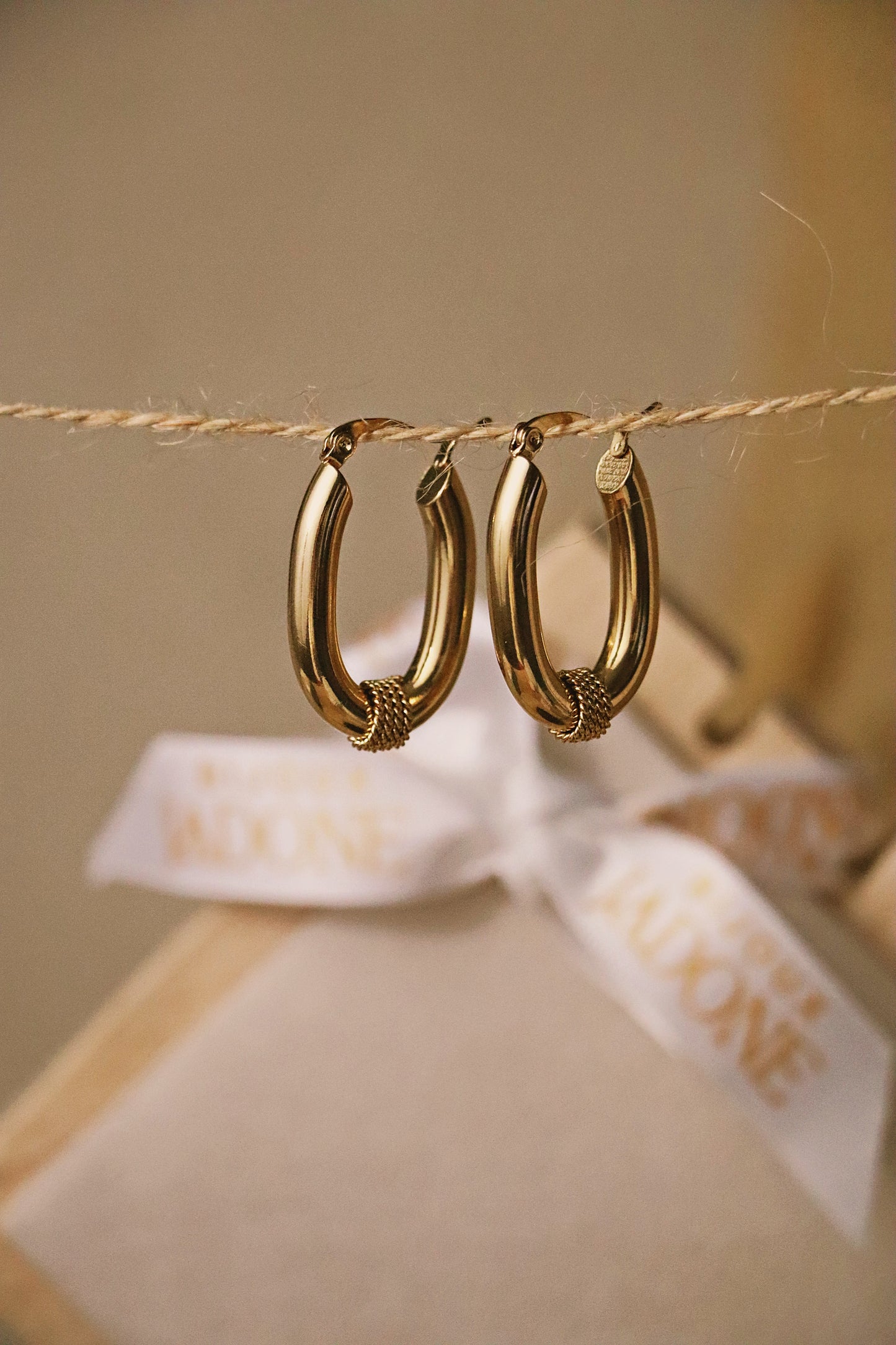 SOLARE l Boucles d'oreilles créole dorées