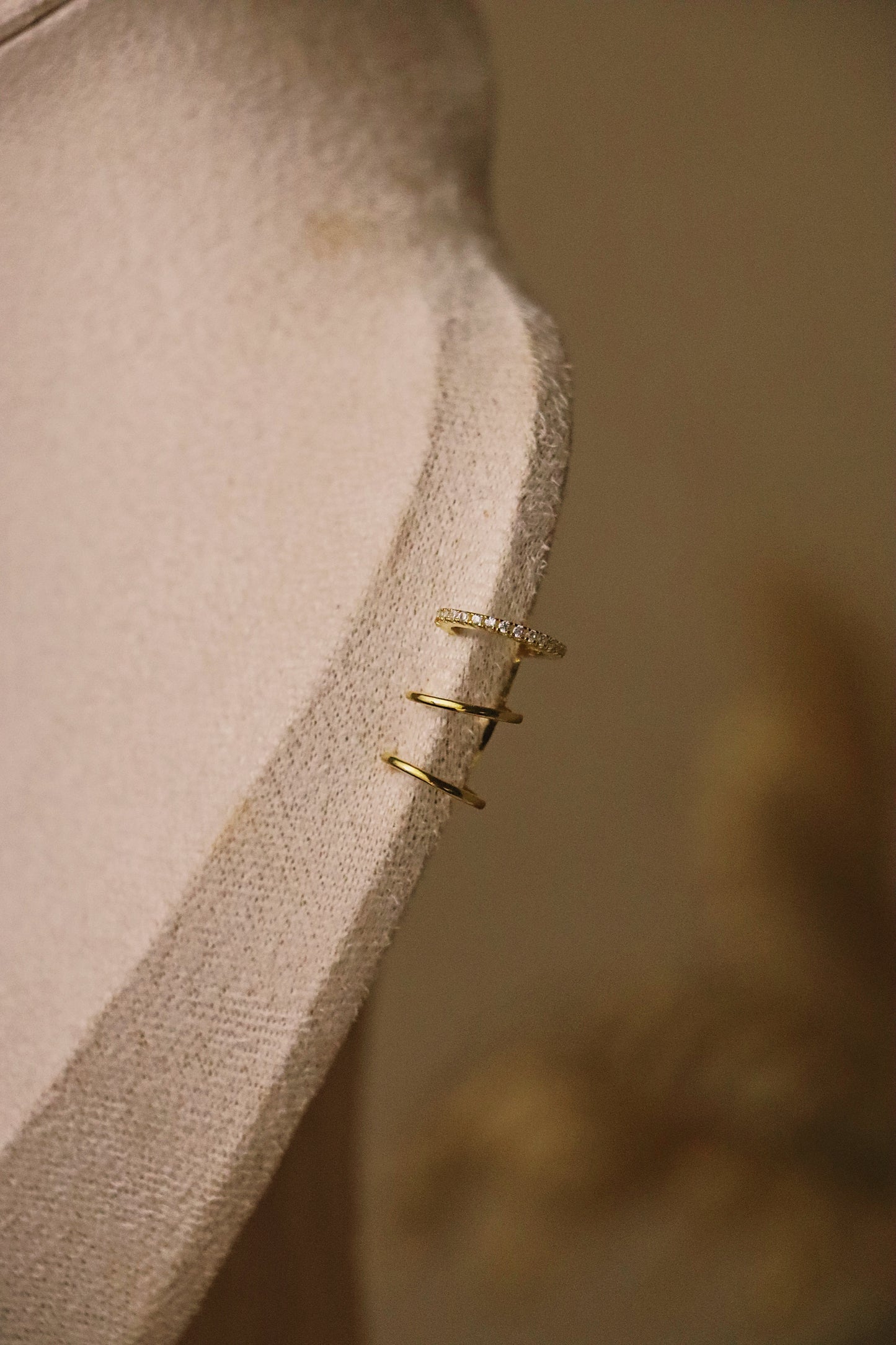 MÉDUSA l Clip d'oreille doré ou argenté