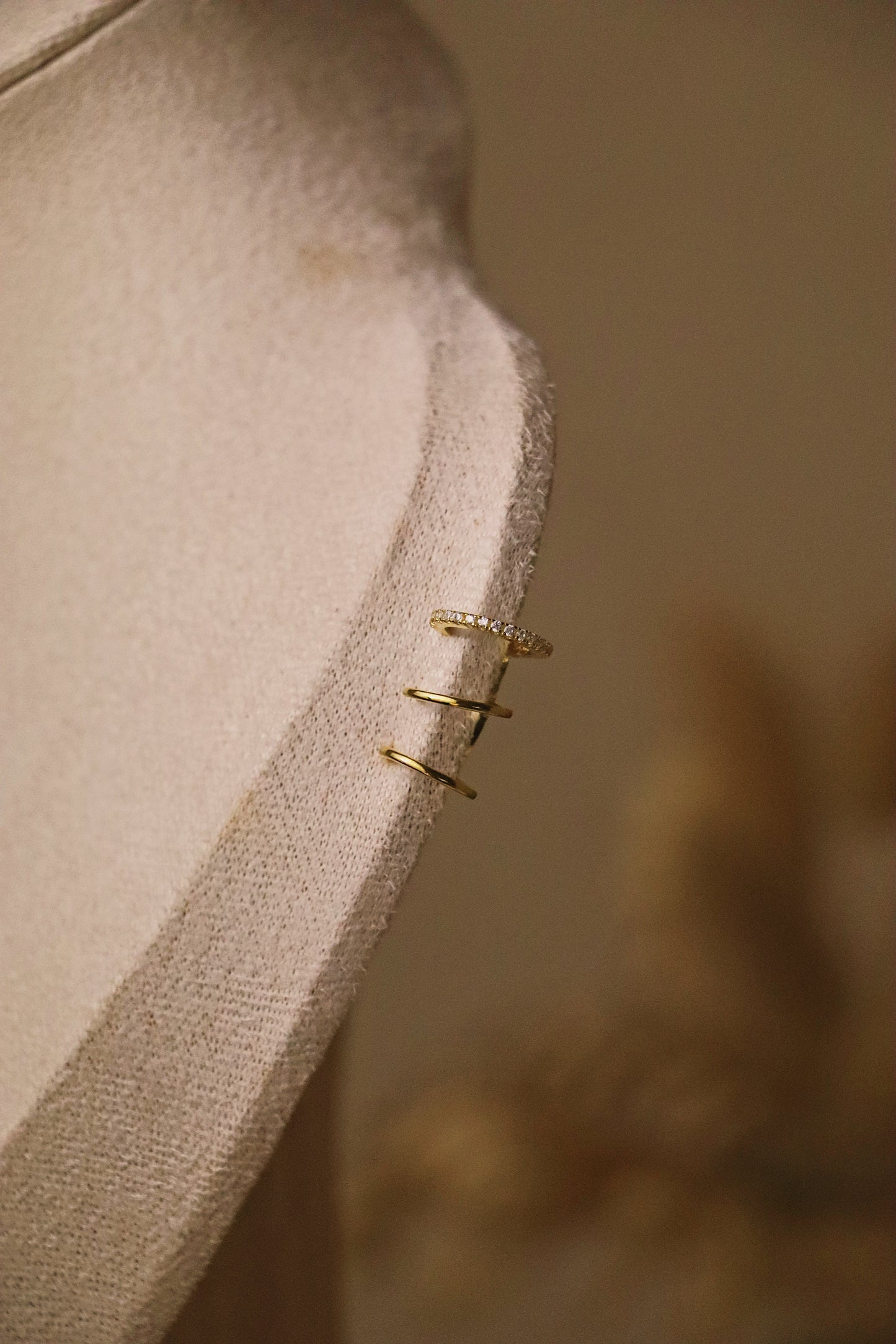 MÉDUSA l Clip d'oreille doré ou argenté