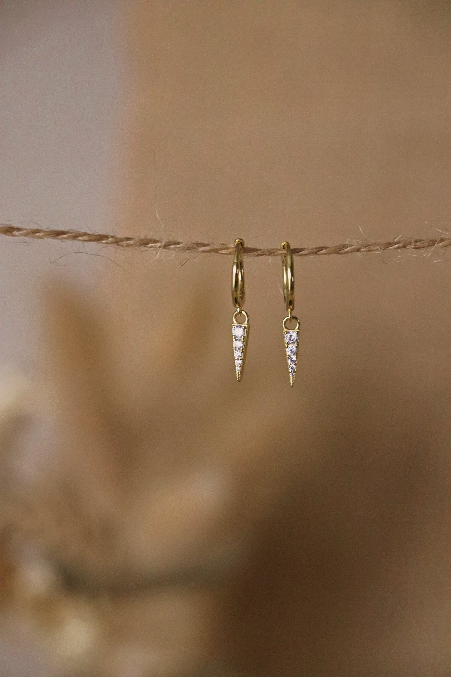 HARMONIE l Boucles d'oreilles pendantes dorées ou argentées