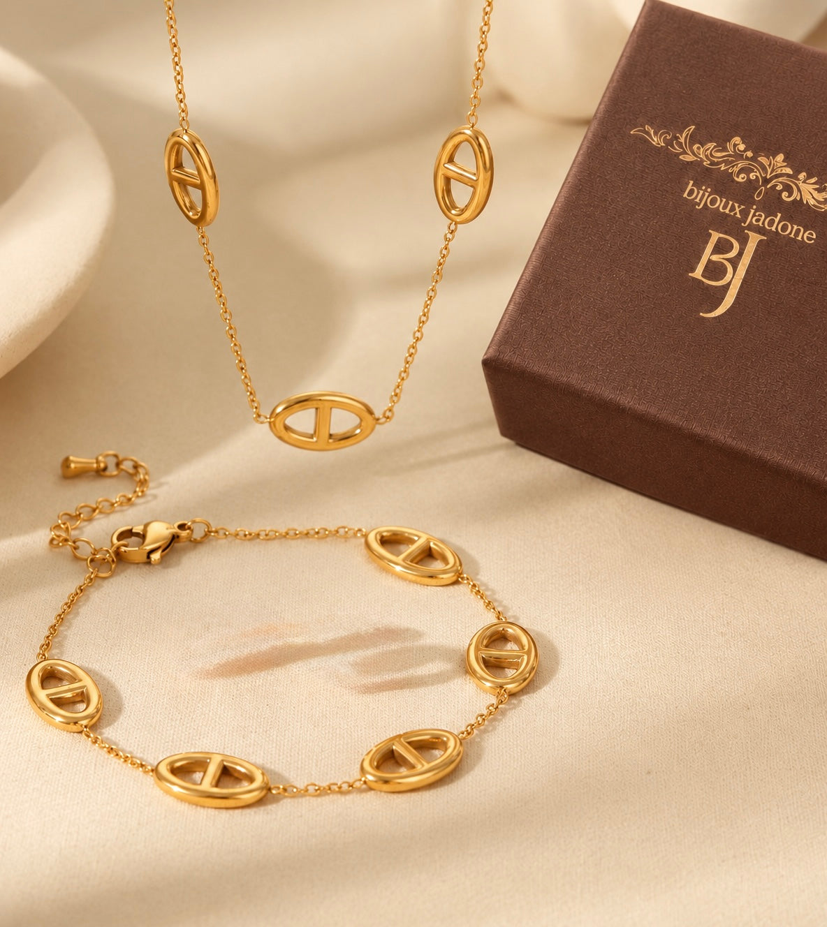 Marin - bracelet et/ou collier noeud marin