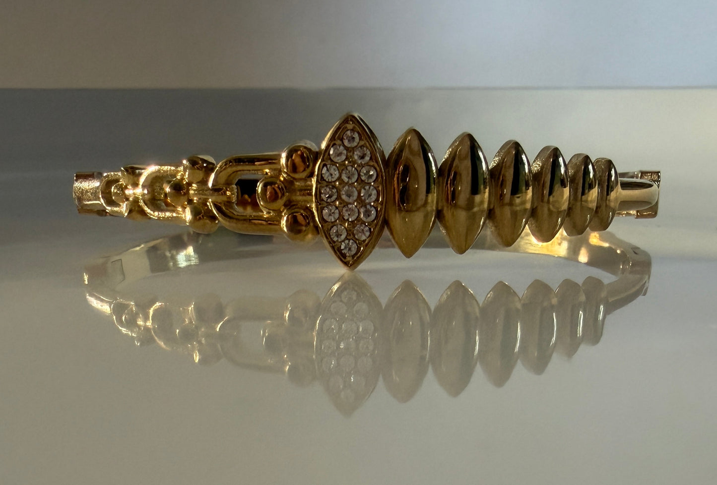 Sixtine l jonc doré et zircon blanc