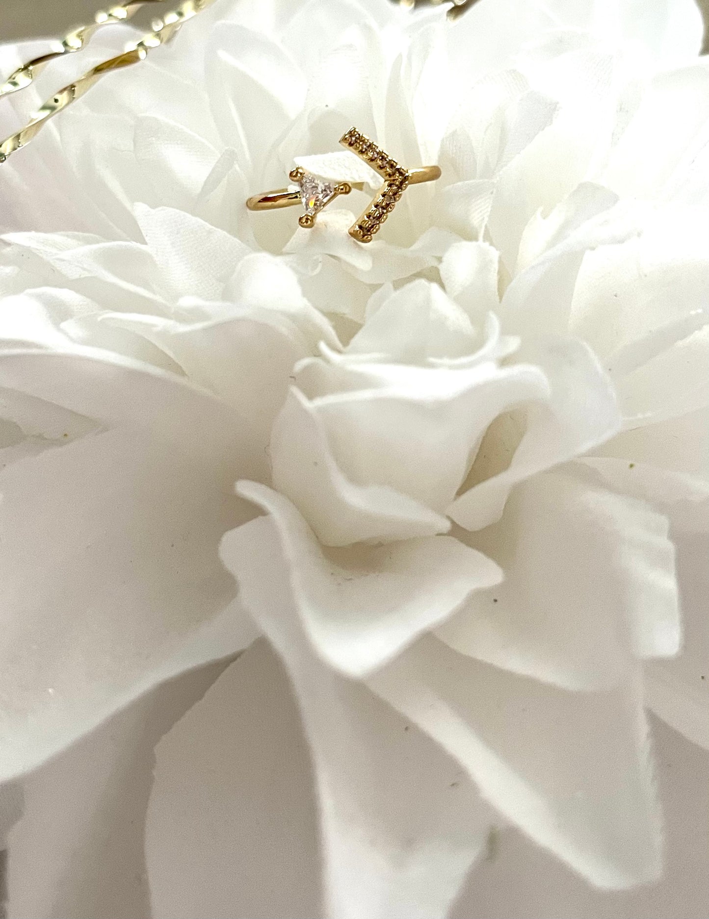 Beauty l bague ajustable dorée