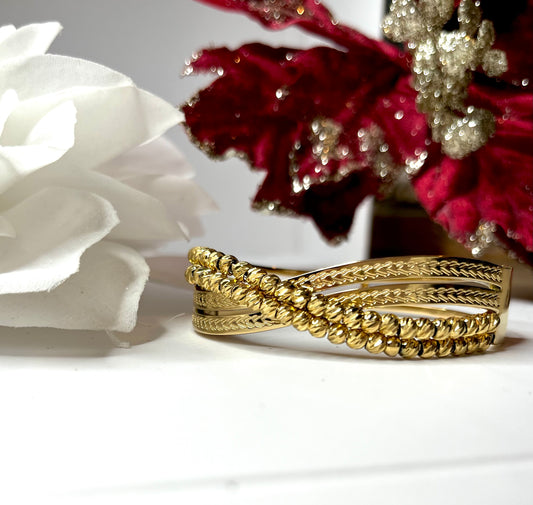 Kellia l bracelet Jonc dorée