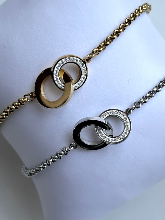 Lili Rose l bracelet fin doré ou argenté