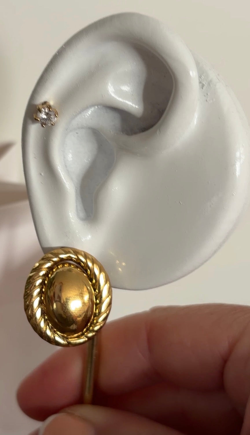 Homy - boucles d'oreilles ovales tressées