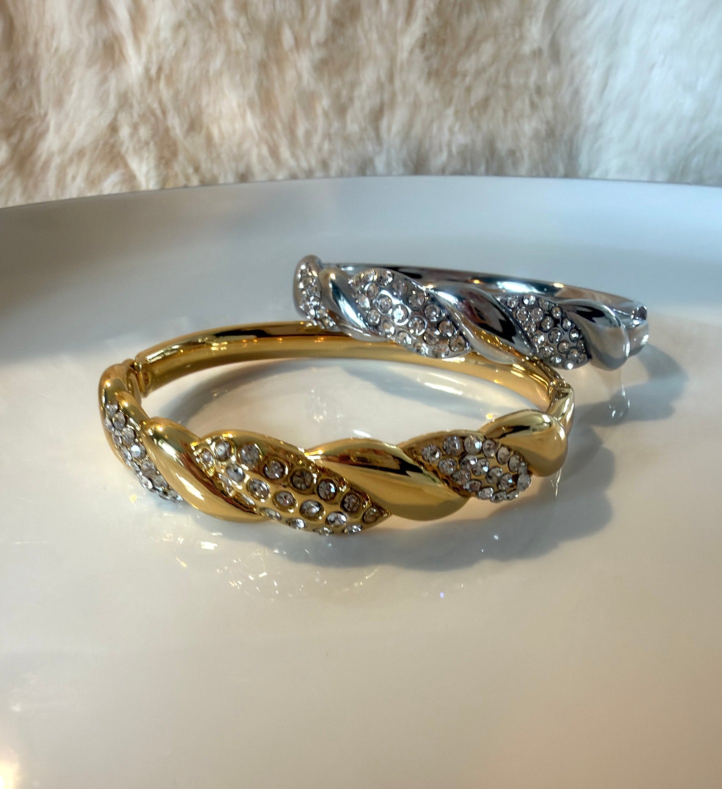 Mona l Bracelet jonc argenté ou doré