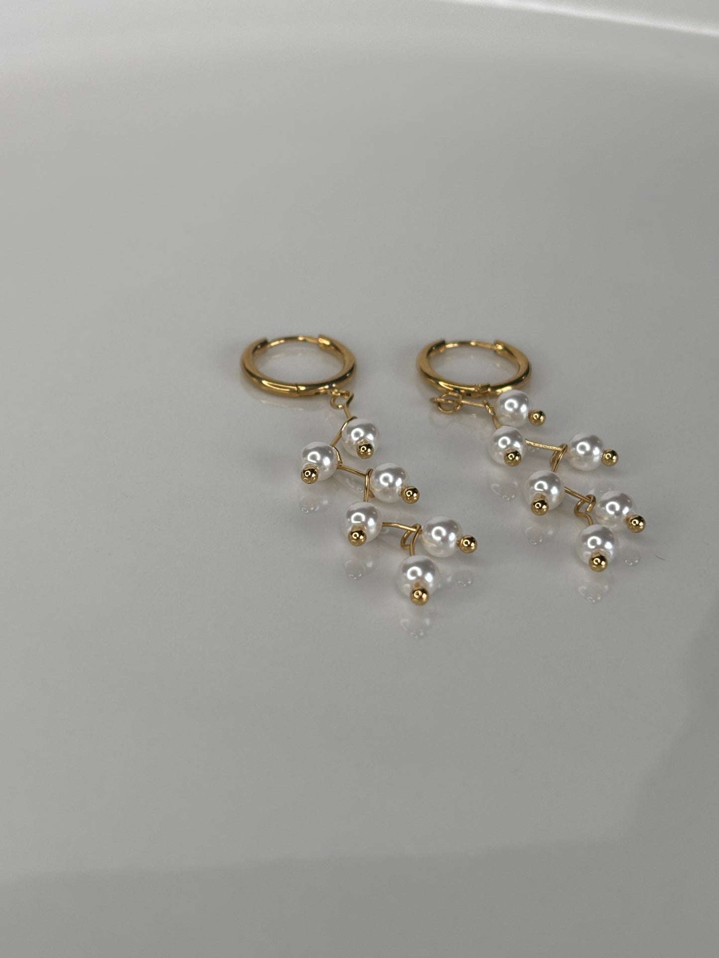 Laure l parure glamour perle blanche