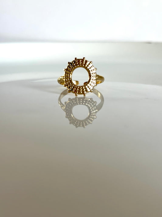 Imane l bague ajustable dorée