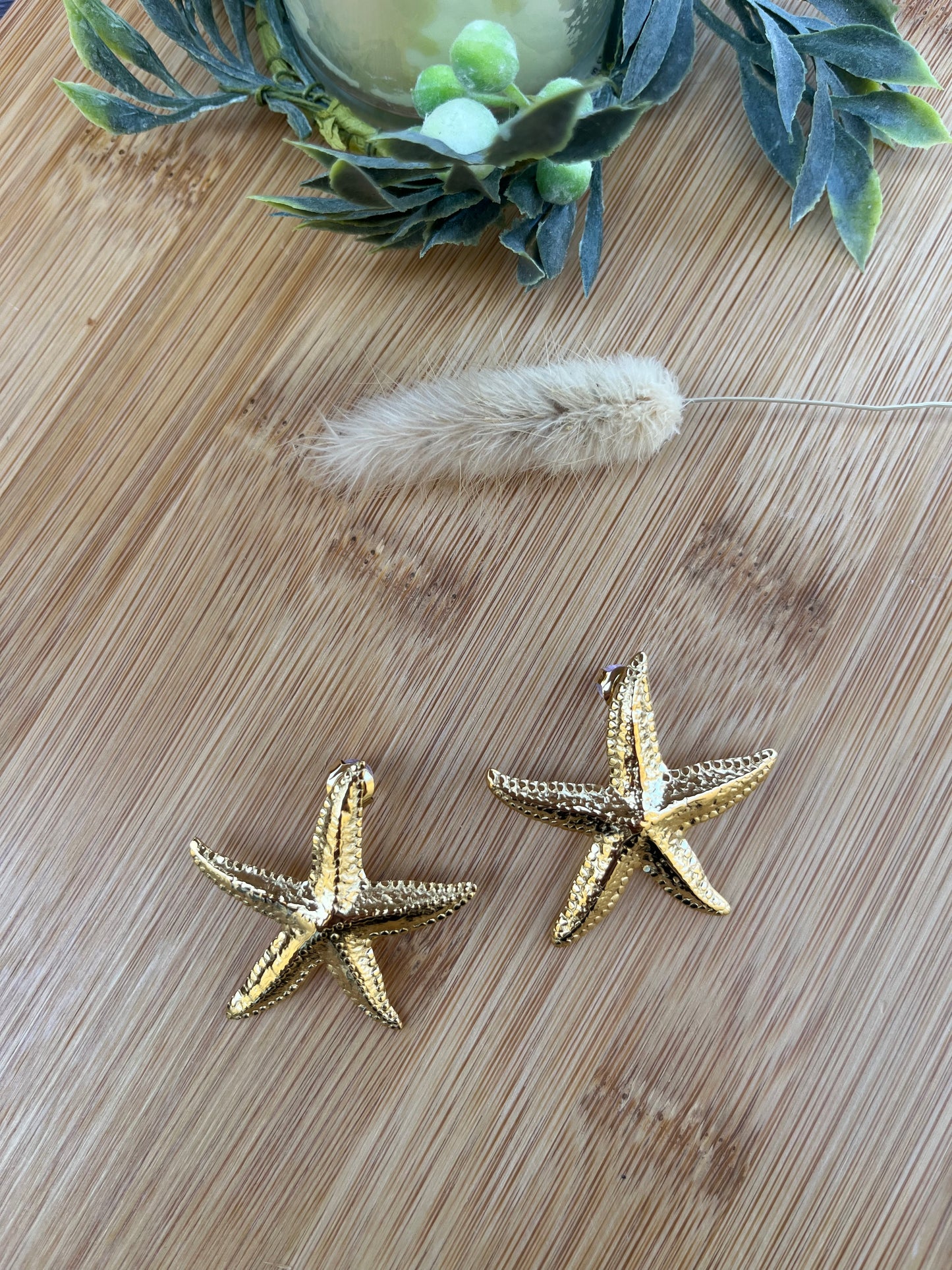 Étoile l Boucles d'oreilles dorées