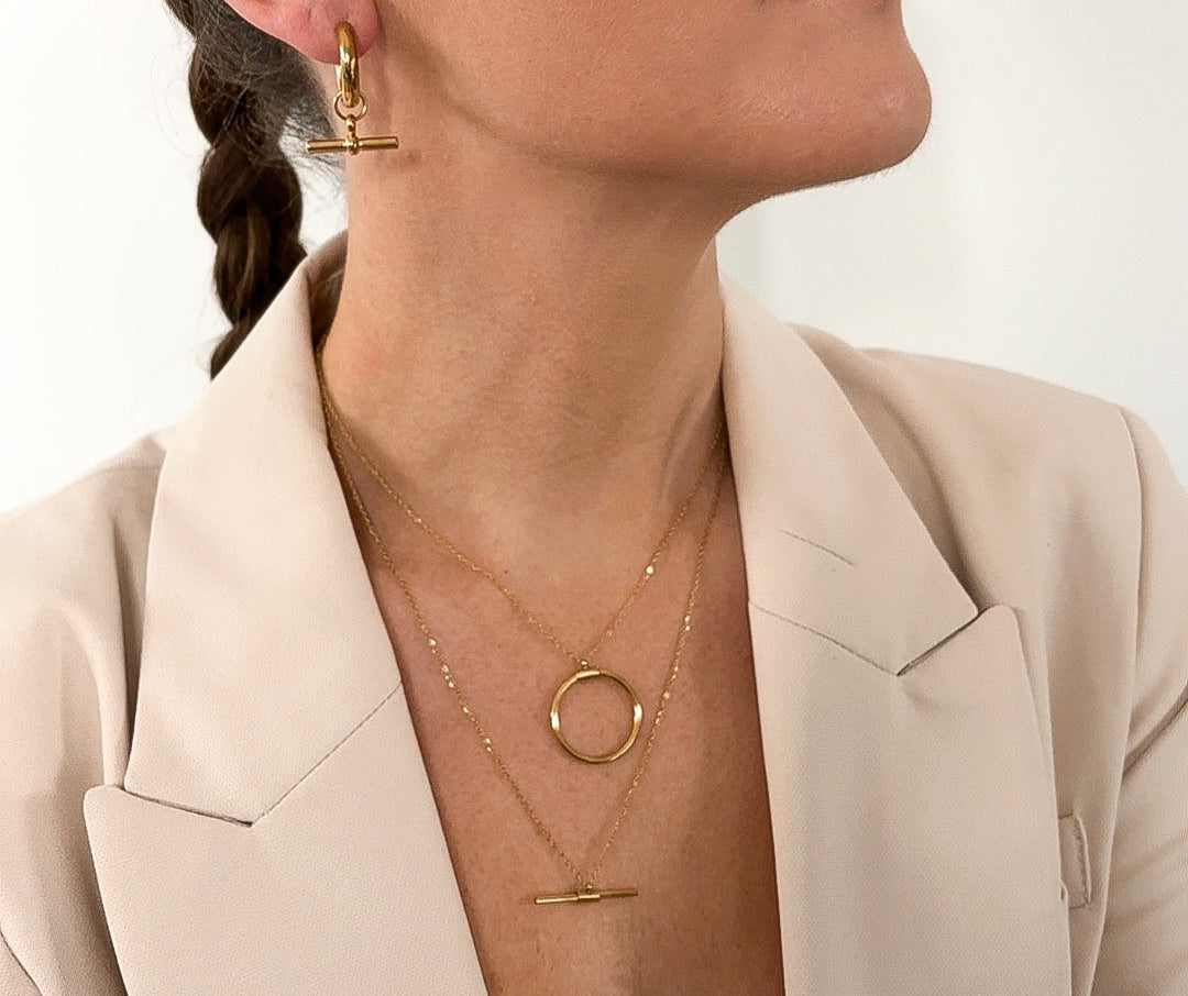 JUDI l Collier doré en acier inoxydable