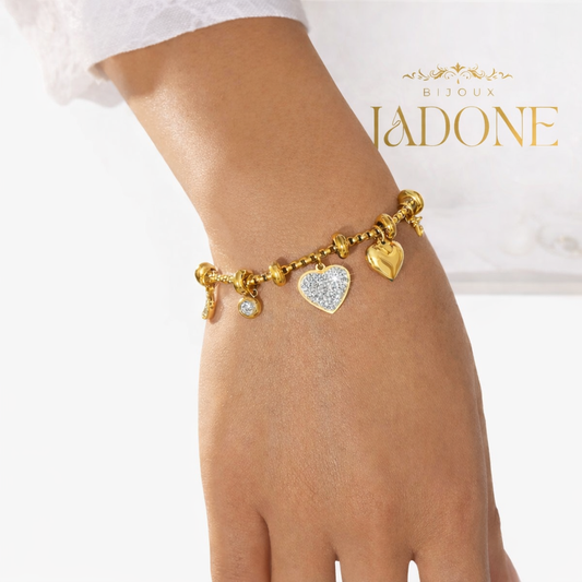 Constance l bracelet charms doré