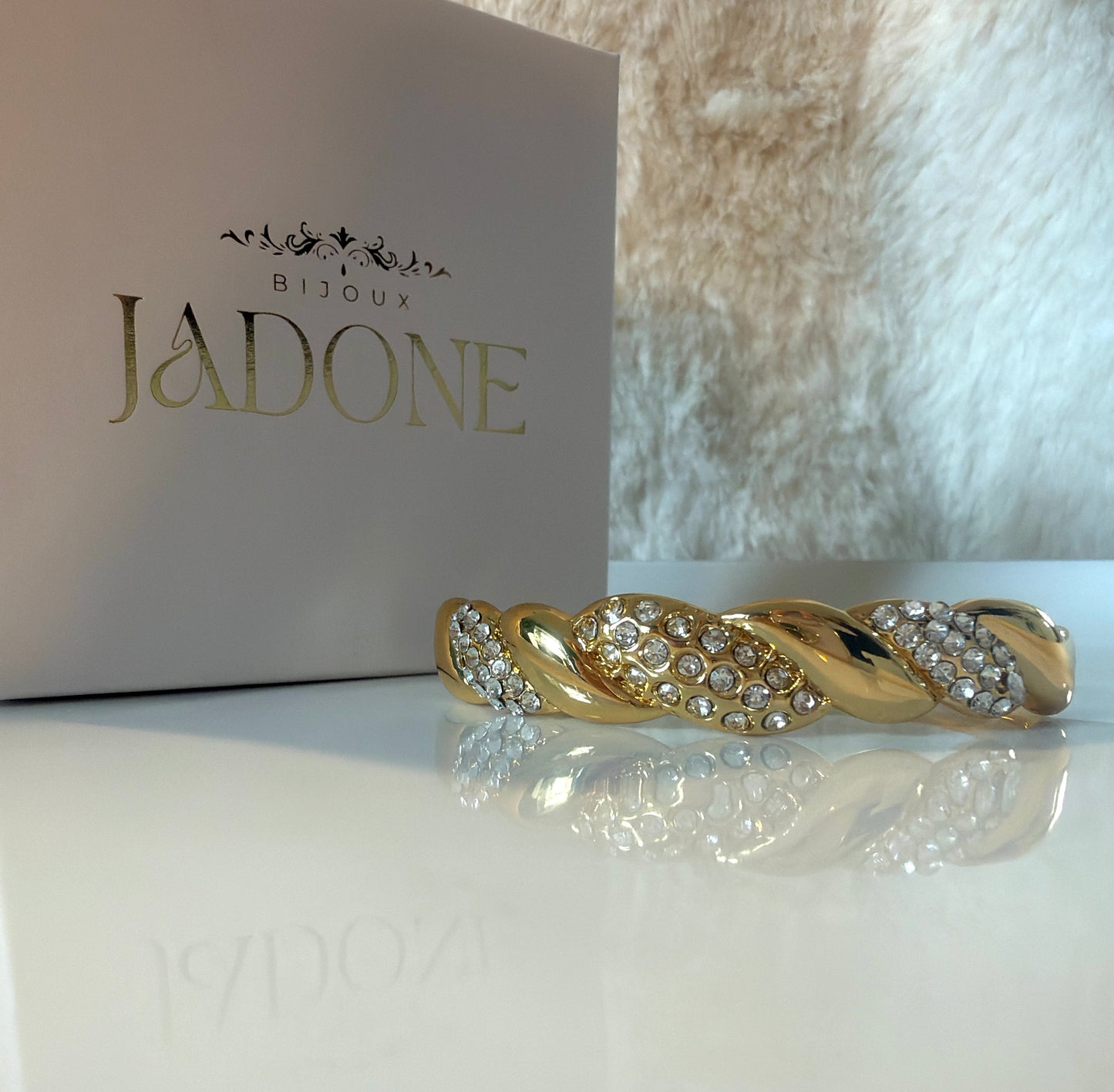 Mona l Bracelet jonc argenté ou doré