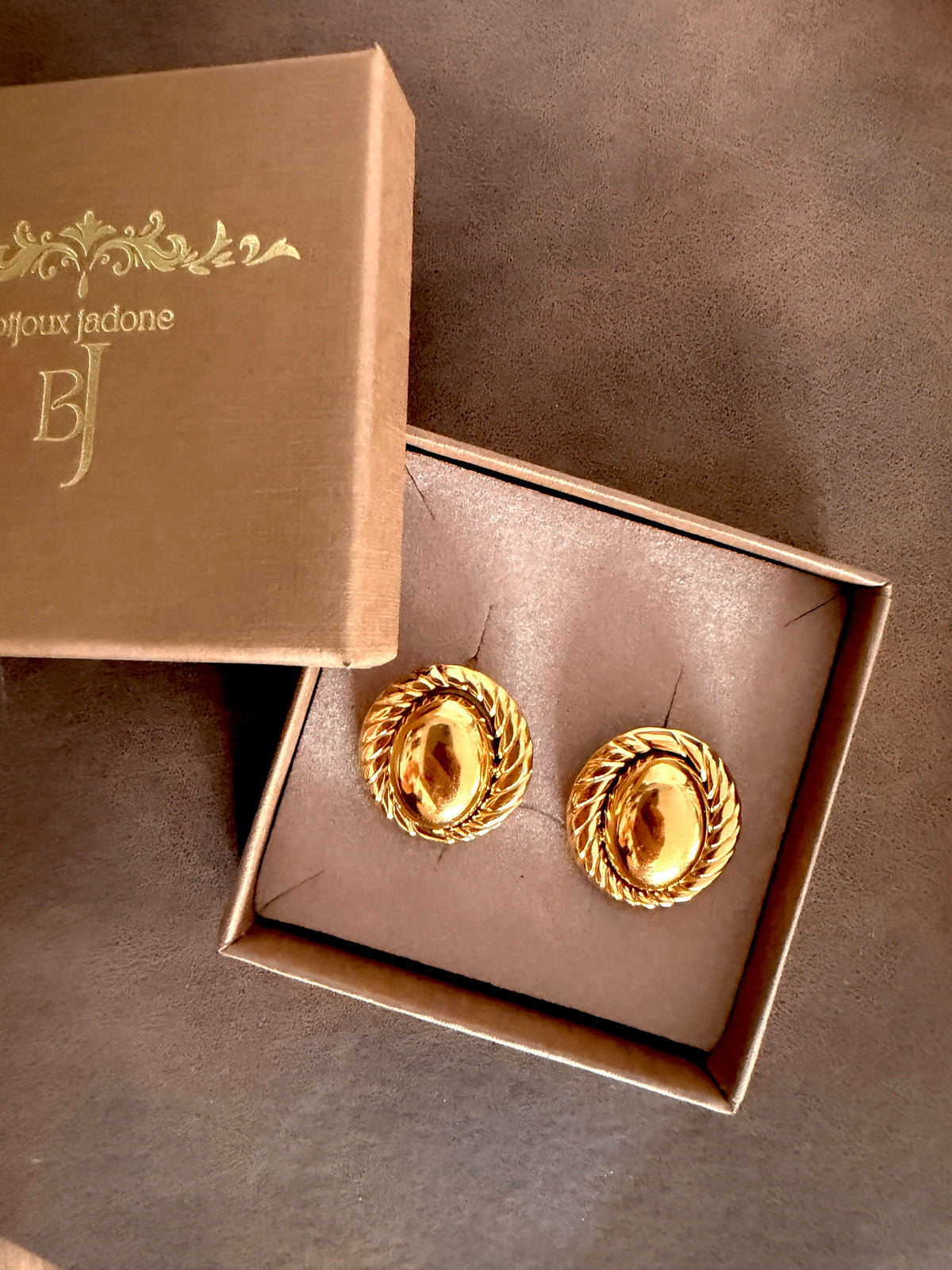 Homy - boucles d'oreilles ovales tressées