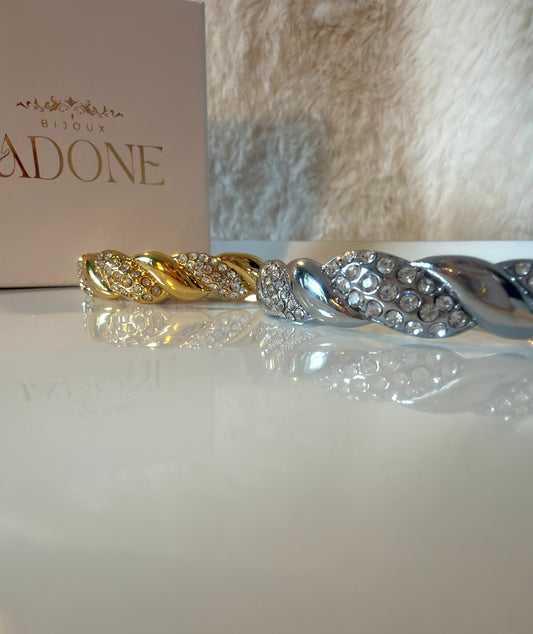 Mona l Bracelet jonc argenté ou doré