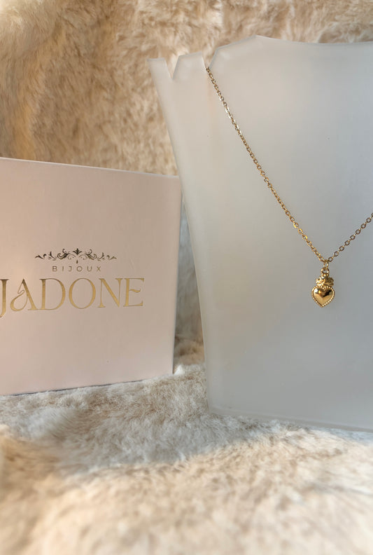 Cuore l Collier fin doré cœur ex-voto