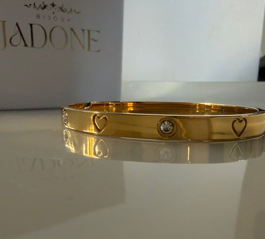 Clothilde l bracelet jonc doré