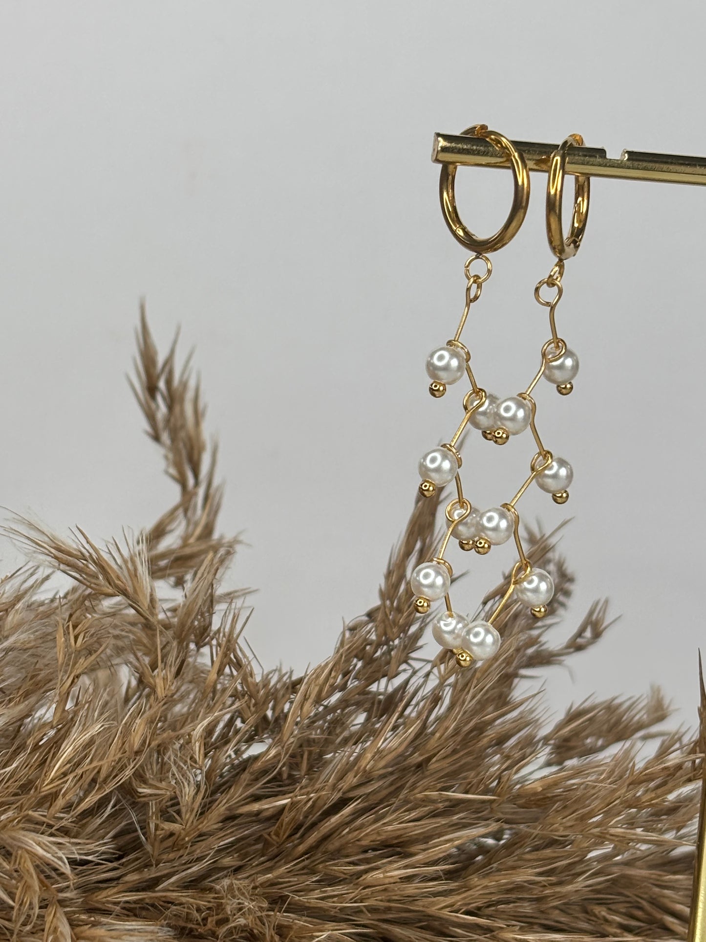 Laure l parure glamour perle blanche