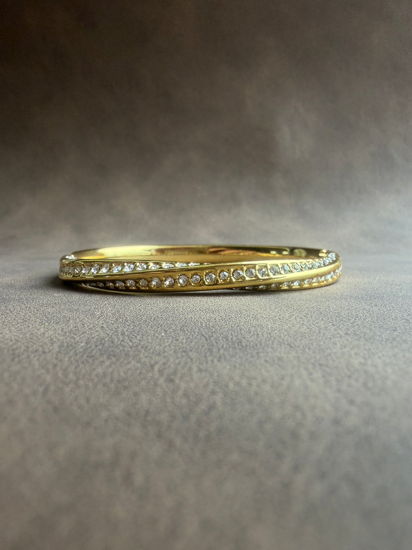Vita l bracelet jonc doré et zircon