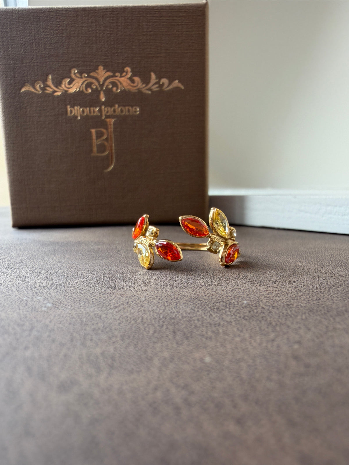 Ravena - bague feuille d'automne
