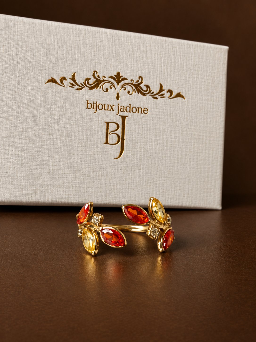 Ravena - bague feuille d'automne
