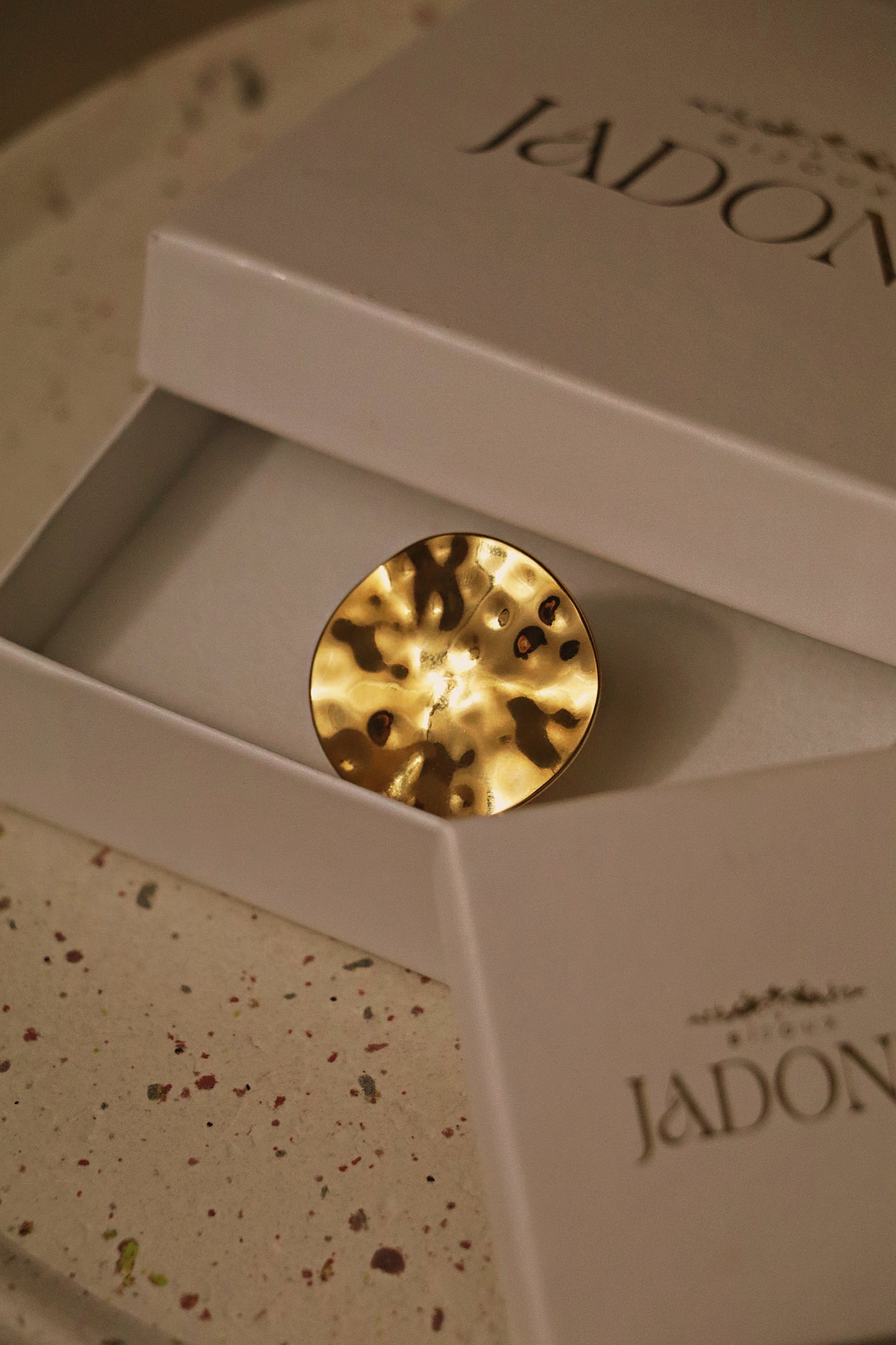 ESMÉE l Bague dorée imposante